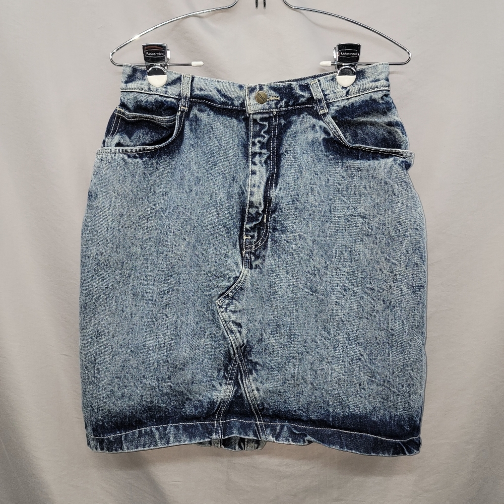 Vintage 80s Gitano women's high waist jean skirt